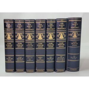 The March of Democracy James Truslow Adams History of US 7 Vol Set Scribners